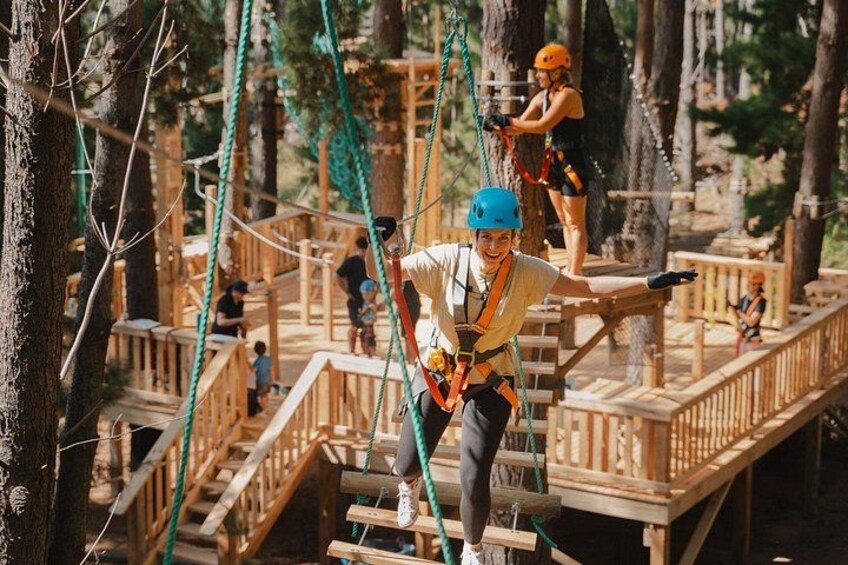 Guided Tree Ropes Course Experience in Majura Pines 1
