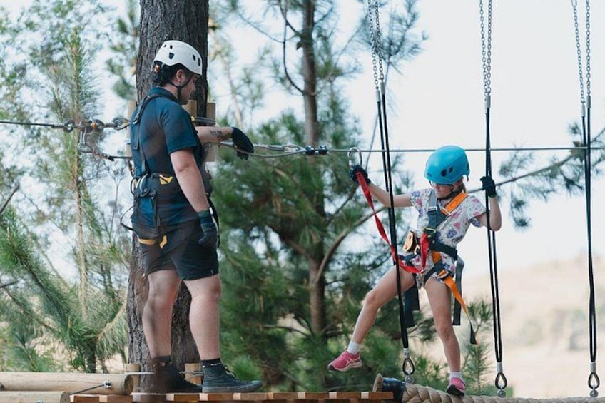 Guided Tree Ropes Course Experience in Majura Pines 3
