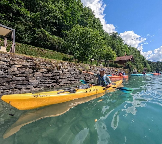 Picture 17 for Activity Interlaken: Kayak Tour of the Turquoise Lake Brienz 4