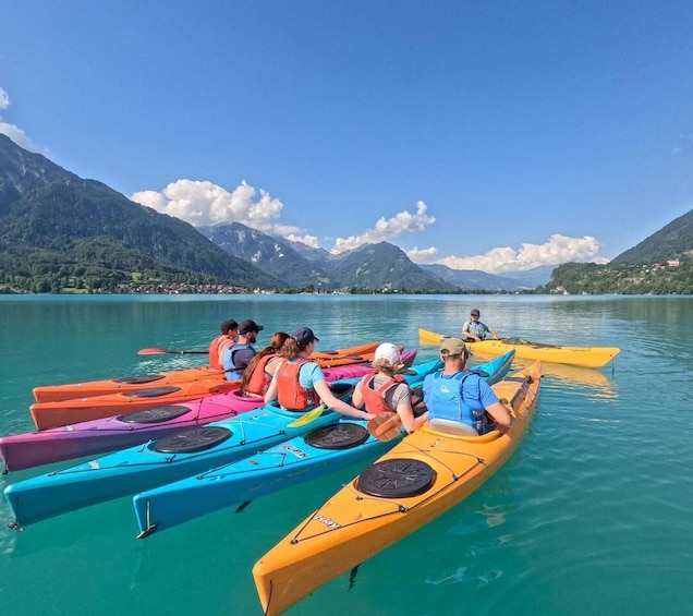 Picture 15 for Activity Interlaken: Kayak Tour of the Turquoise Lake Brienz 5