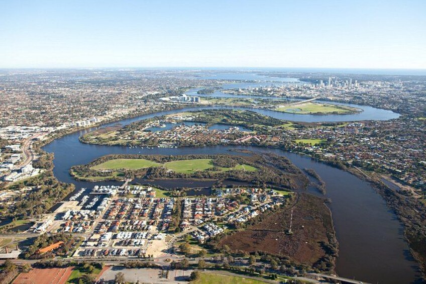 Aerial View Swan Valley and Perth 2