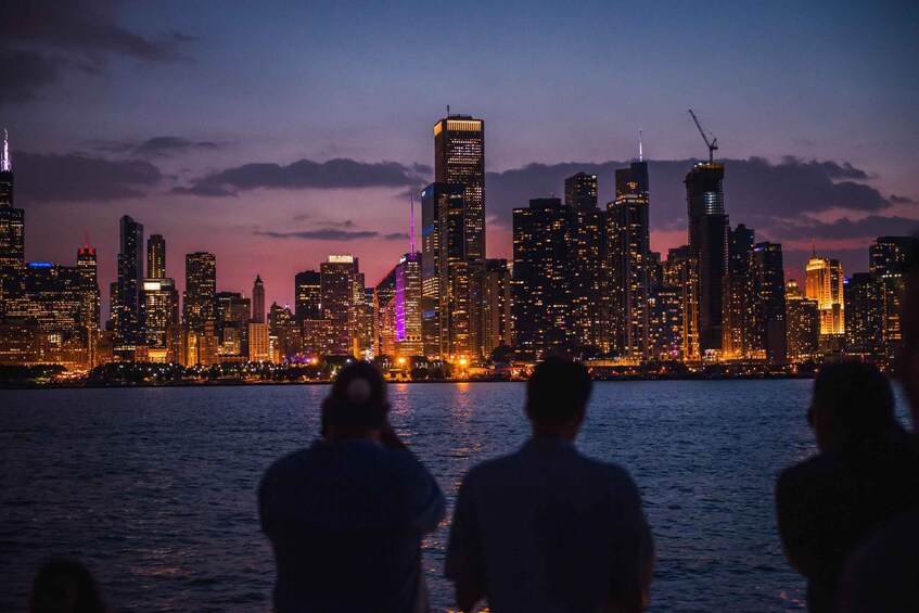 Picture 4 for Activity Chicago: 90-Minute River and Lakefront Cruise at Night 5