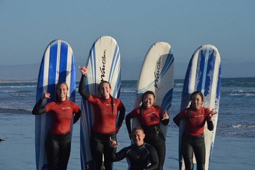 Private Group Surfing Class, Pismo Beach California w Instructor 3