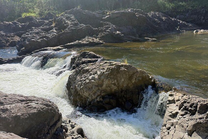 Waiale Waterfalls hike and swim with Native Hawaiian 2