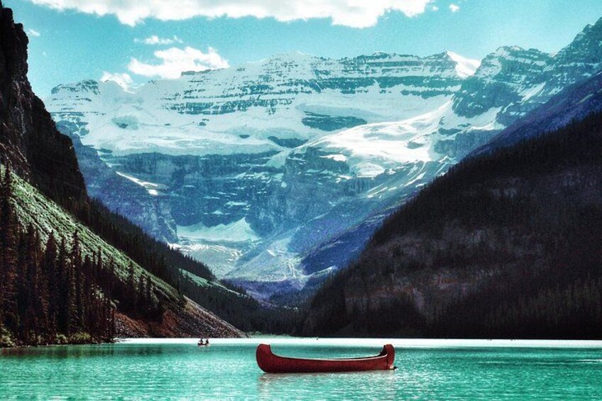 Canoe on Lake Louise 2