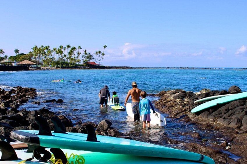 Premium group surf lessons- Kona’s Best Surf Lessons 3