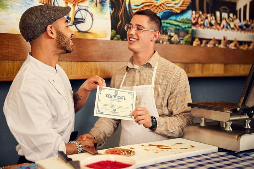 Gain your Stroopwafel baking certificate 2