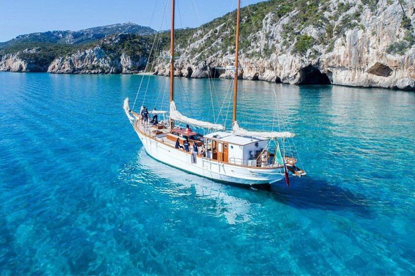 Gulf of Orosei by vintage sailing ship from Cala Gonone 1