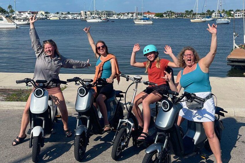 Naples Florida Electric Moped Tour - Family Fun - Easy to Ride 1