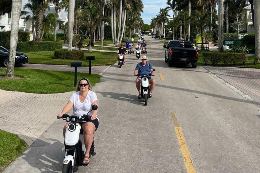 Naples Florida Electric Moped Tour - Family Fun - Easy to Ride 2