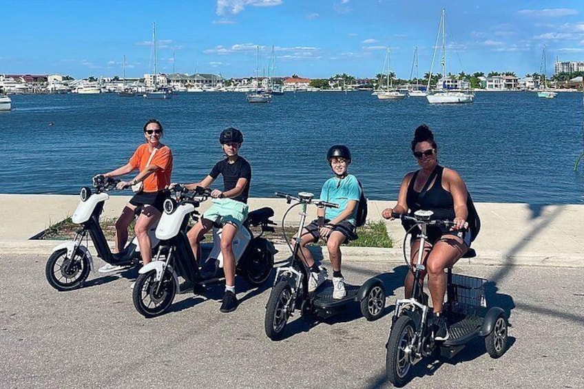 Naples Florida Electric Moped Tour - Family Fun - Easy to Ride 4