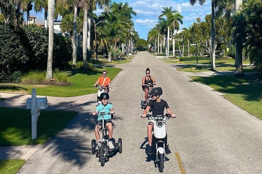 Naples Florida Electric Moped Tour - Family Fun - Easy to Ride 5