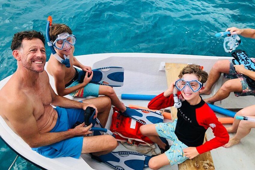 Boys excited to snorkel 3