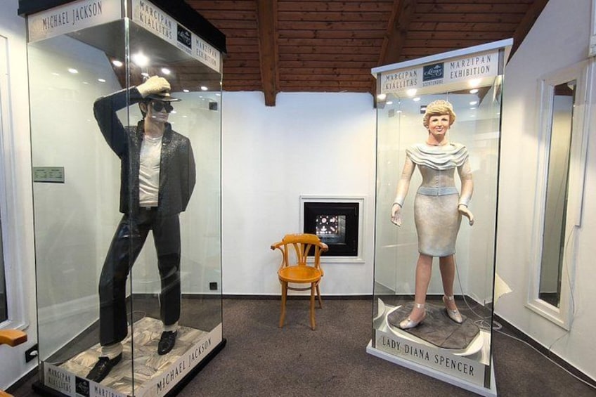 Life-size solid marzipan figures at the Marzipan Museum 2