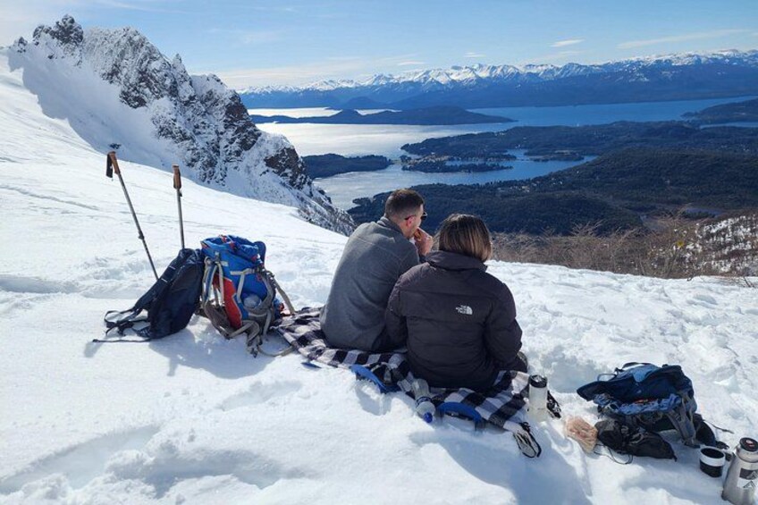 Private Snowshoe Hiking in Bariloche in Winter 2