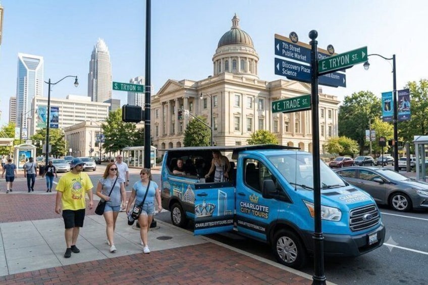 Charlotte Guided Small Group Open-Air Minibus Tour 2