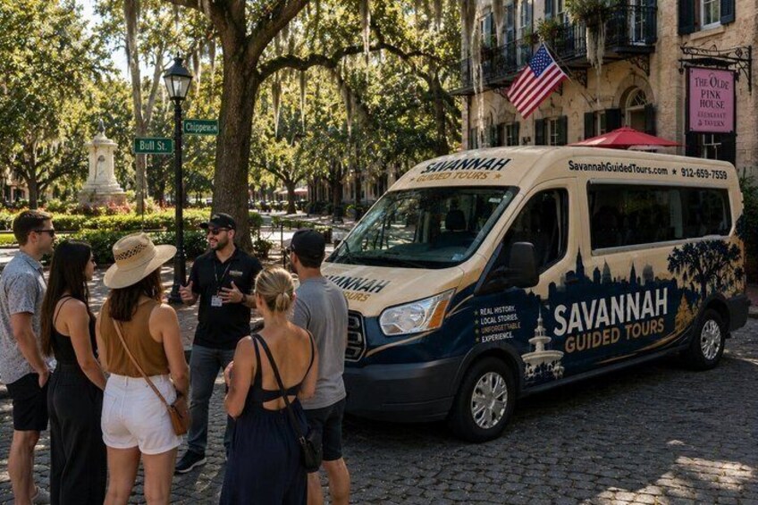 Savannah Historical Guided Open-Air Minibus Cruiser- Free Parking 2