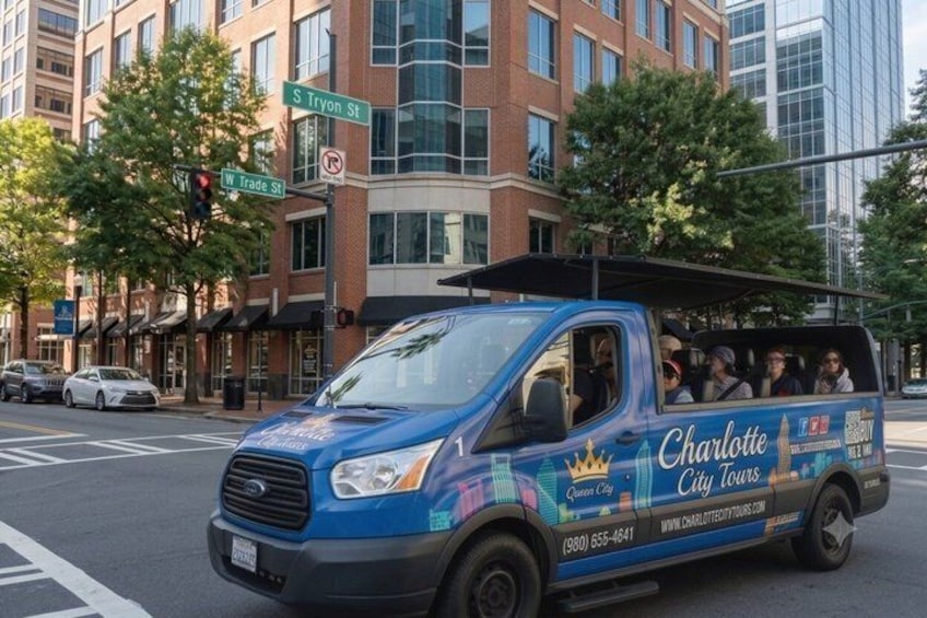 Charlotte Historical Guided Open-Air Small Group Minibus Tour 1