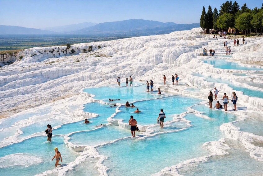 Picture 1 for Activity Pamukkale & Hierapolis Tour–Calcium Terraces & Thermal Pools 3