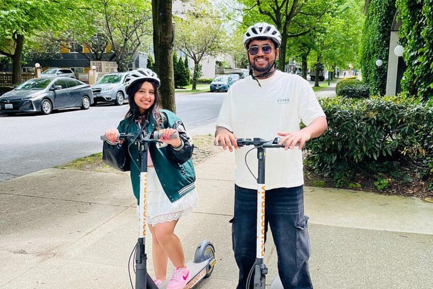 Stanley Park Seawall E-scooter Rental with Self Guided map 1