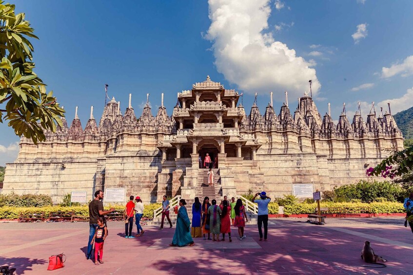 A large, ornate temple with multiple spires and intricate carvings. 5