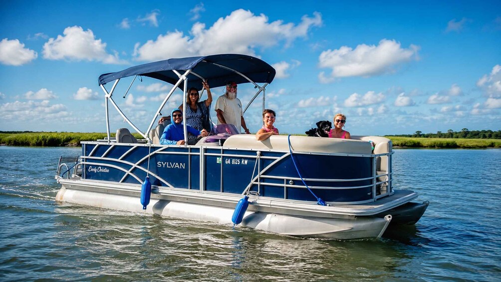 Picture 1 for Activity Tybee Island: Pontoon Boat Rental by the Hour 3