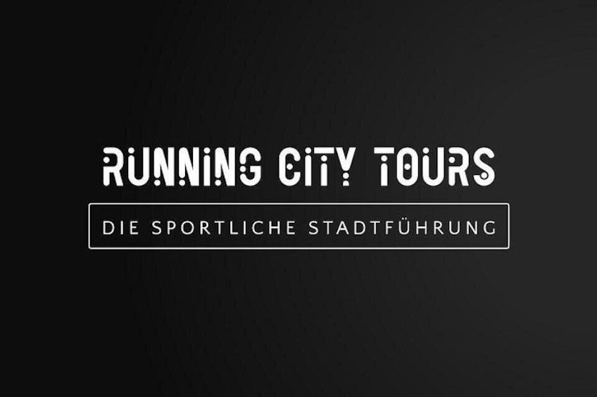 A black background with white text reading 'RUNNING CITY TOURS' and 'DIE SPORTLICHE STADTFÜHRUNG'. 2