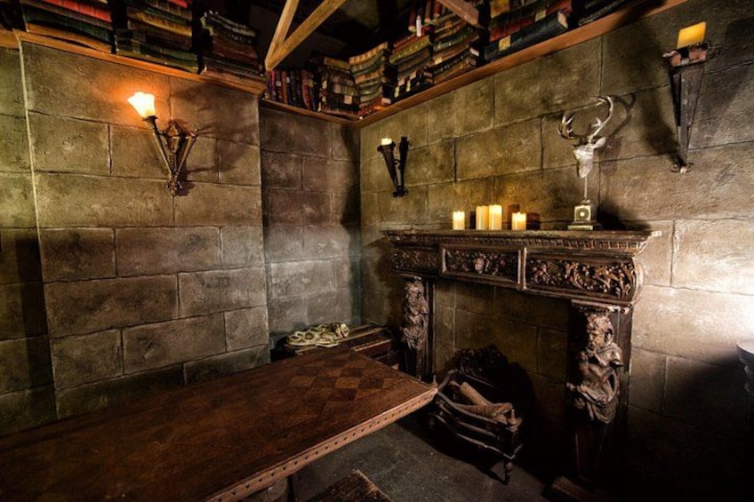 Fireplace in the Merlin's Magic Academy escape room 2