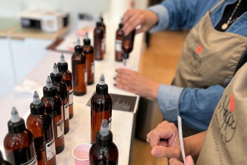 Our scent Library provides a scent for everyone. You can make a custom scent. We keep certain scents all year but continue to add more through the seasons. 4