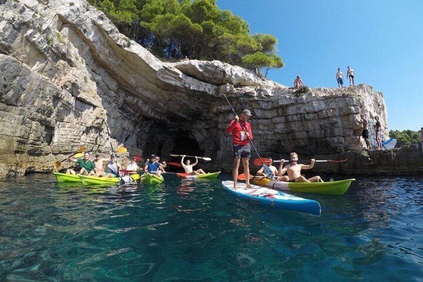 Pula: Sea Cave Kayak Tour with Snorkeling & Cliff Jumping 2