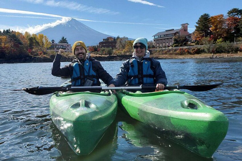 Coffee on a Kayak with Mt. Fuji - Early Morning 2