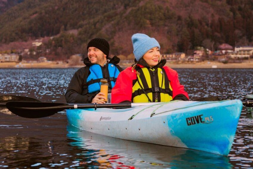 Coffee on a Kayak with Mt. Fuji - Early Morning 3