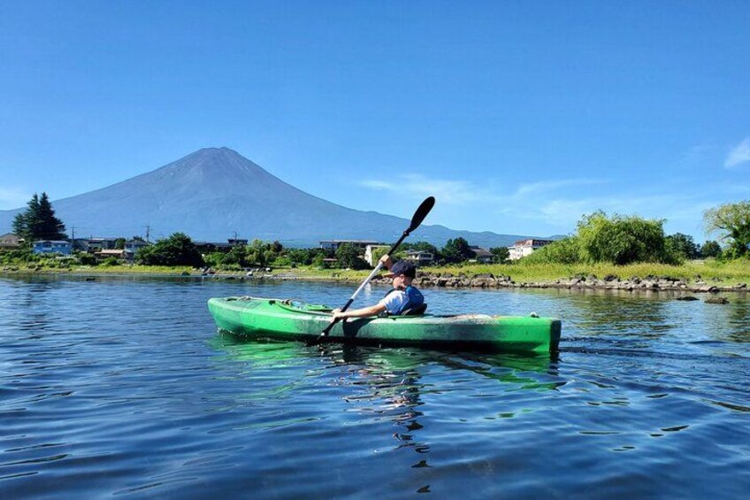 Coffee on a Kayak with Mt. Fuji - Early Morning 2