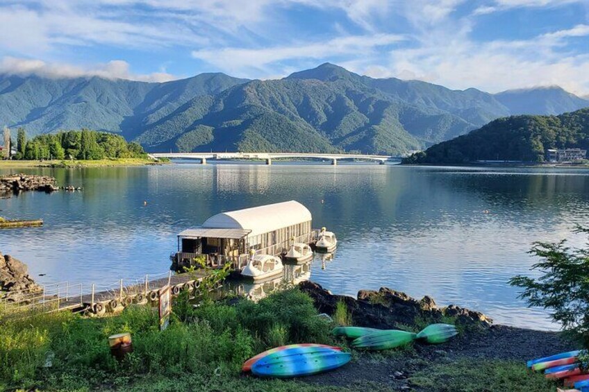 Coffee on a Kayak with Mt. Fuji - Early Morning 4
