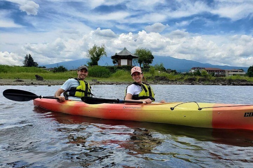 Coffee on a Kayak with Mt. Fuji - Early Morning 2