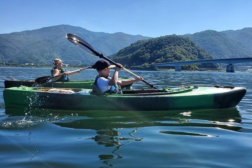 Coffee on a Kayak with Mt. Fuji - Early Morning 3