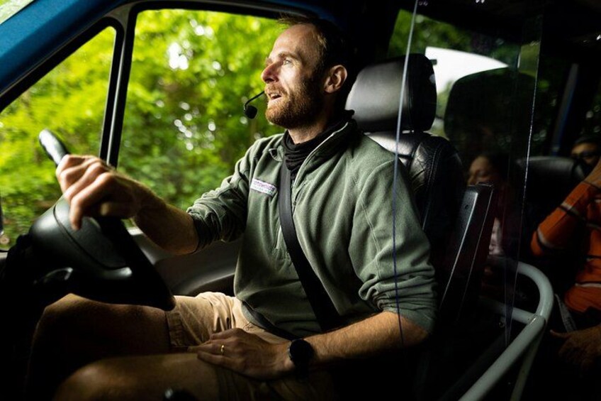You'll be expertly driven on the narrow country lanes by one of our fun, friendly, local driver-guides 3