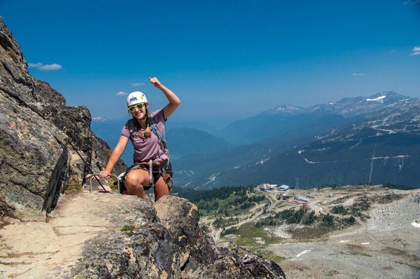 Climbing to the top of Whistler Mountain 1