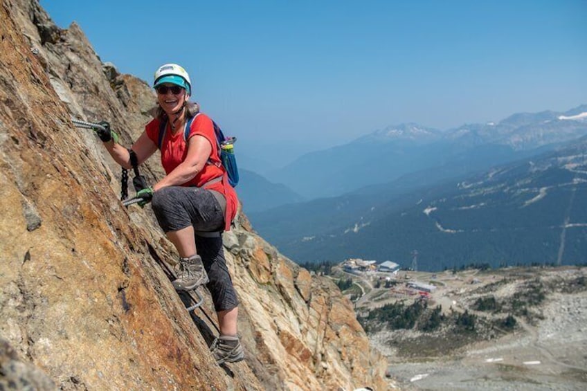 Via Ferrata is fun for many ages 4