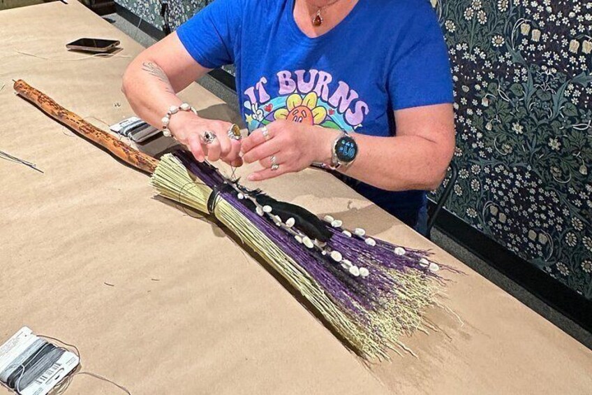 Witch City Broom Making Workshop in Salem 2