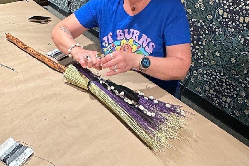 Witch City Broom Making Workshop in Salem 2