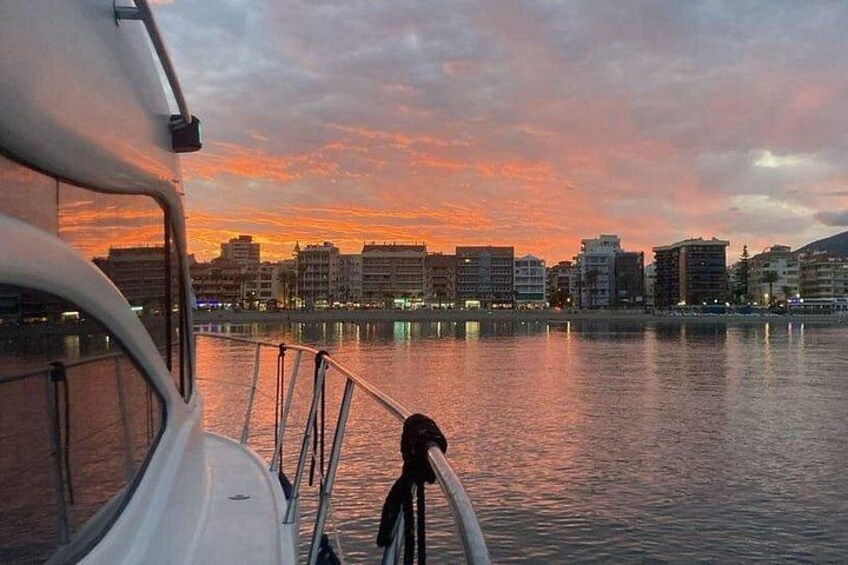 Fuengirola Boat Activity with Cocktail Dinner Champagne & Sunset 3