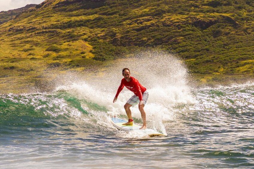 Group Surf Lesson at Kalapaki Beach 5