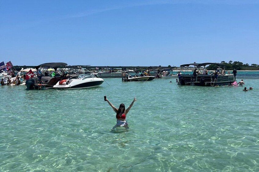 4 Hour Crab Island swim excursion in Destin!! Family friendly 4