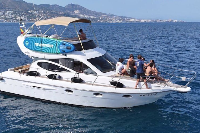 2 hours Private Yacht trip drinks and dolphin from Fuengirola 2