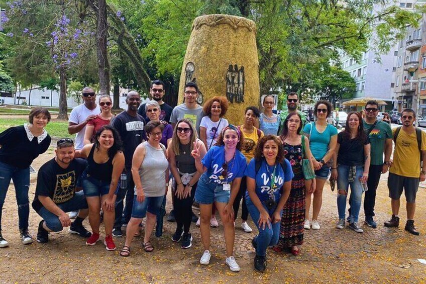 Group at Praça do Tambor. 3