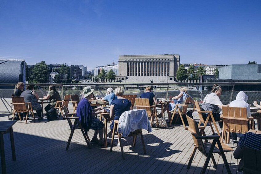 Finnish Parliament from Oodi 2