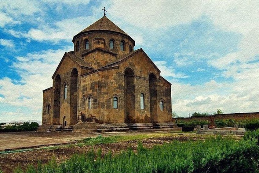 A large, historic church with a central dome and multiple arched windows. 4