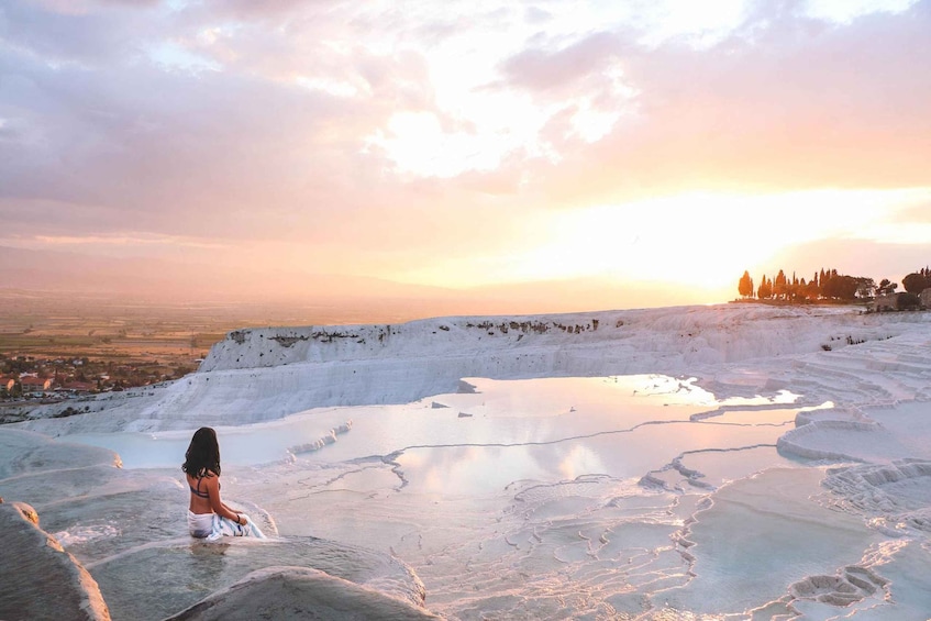 From Marmaris: Pamukkale Evening Tour with Transfer & Dinner 1