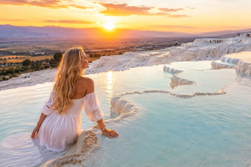From Marmaris: Pamukkale Evening Tour with Transfer & Dinner 1